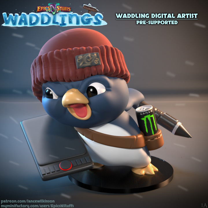 Waddling Digital Artist