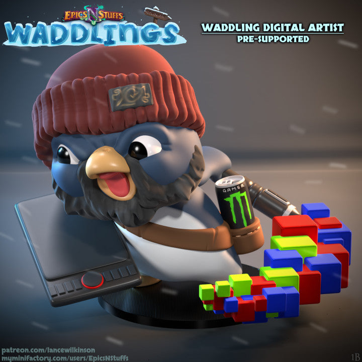 Waddling Digital Artist