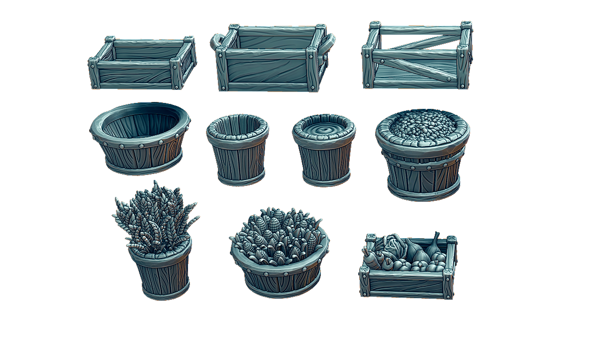 Farm Boxes and Buckets
